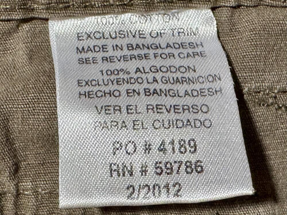 Airwalk Cargo Shorts Mens 38 Gray Outdoor Casual Utility Pockets 100% Cotton - Picture 5 of 10